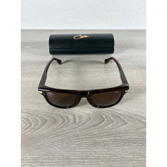 Cazal Model 8041 Tortoise Shell Black‎ Brown Unisex Sunglasses- NEW